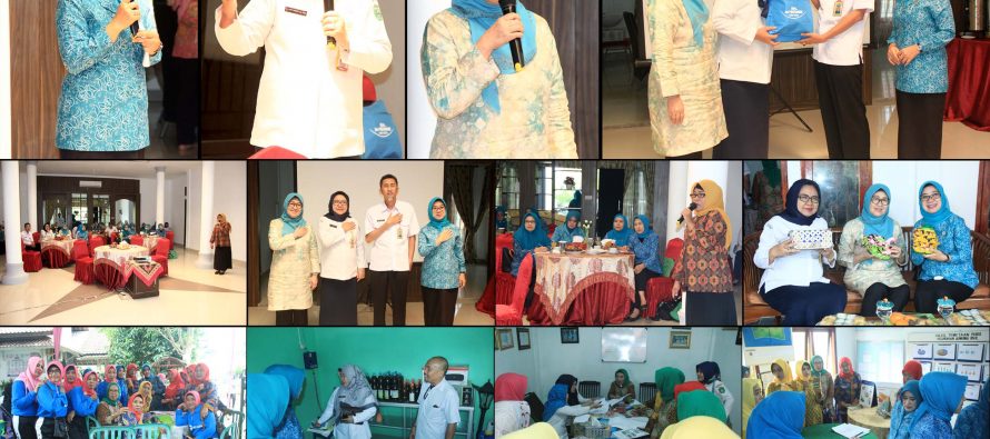 Kunjungan Ibu Wakil Ketua TP-PKK Provinsi Sumsel Terkait Persiapan Lomba PHBS Tingkat Nasional