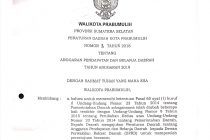 ANGGARAN PENDAPATAN DAN BELANJA DAERAH TAHUN ANGGARAN 2019