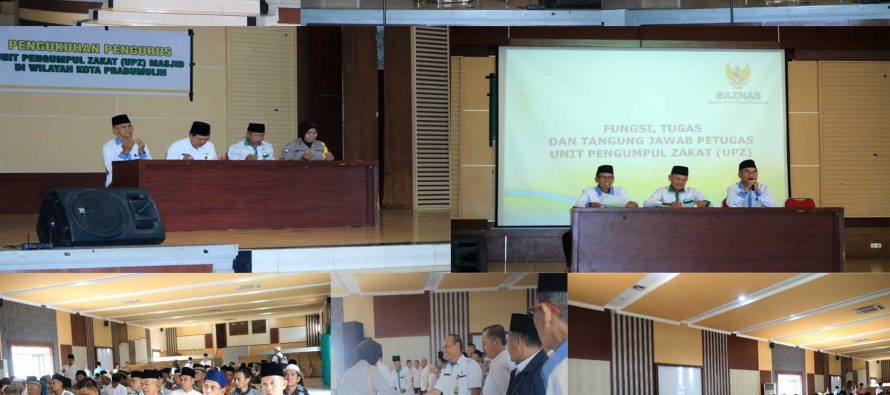 Pengukuhan Pengurus Unit Pengurus Zakat(Upz) Masjid Se-Kota Prabumulih Tahun 2019-2020 Di Gedung Kesenian Rumah Dinas Walikota Prabumulih