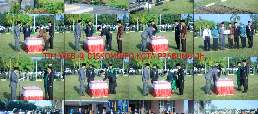 APEL BULANAN SEKALIGUS PELANTIKAN SEKDA DAN HALAL BI HALAL PEMERINTAH KOTA PRABUMULIH