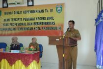 Pemukaan Diklat Kepemimpian Tk.IV Provinsi Sumatera Selatan di Kota Prabumulih di Asrama Diklat BKPSDM Kota Prabumulih