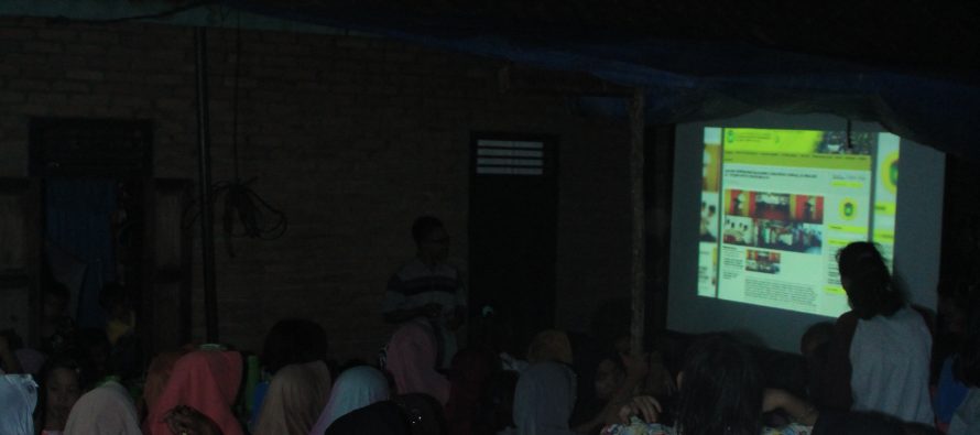 Pemutaran Film yang dilakukan oleh Dinas Kominfo Kota Prabumulih
