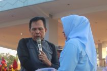 Senam Pagi bersama Masyarakat Kota prabumulih dan Aksi pungut sampah Sekaligus HUT Bhayangkara yang Ke 73, hari Lingkungan Hidup,Hari Koprasi Ke 72 Thn 2019 di Taman Kota Prabujaya