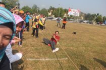 OLAH RAGA BERSAMA PEMERINTAH KOTA PRABUMULIH DALAM RANGKA MENYAMBUT HUT RI KE 74