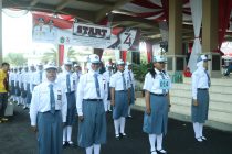 WALIKOTA LEPAS GERAK JALAN PELAJAR KOTA PRABUMULIH TAHUN 2019