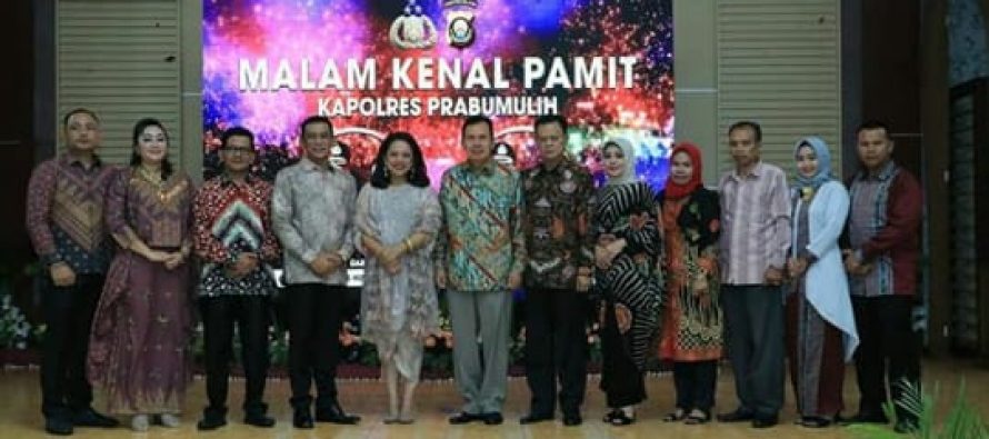 MALAM AKRAB KENAL PAMIT KAPOLRES PRABUMULIH.
