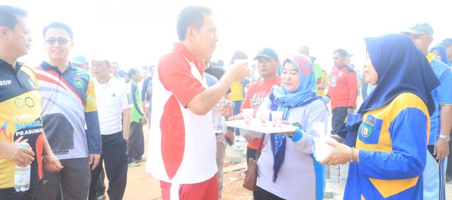 SENAM PAGI BERSAMA DI STADION TALANG JIMAR KOTA PRABUMULIH