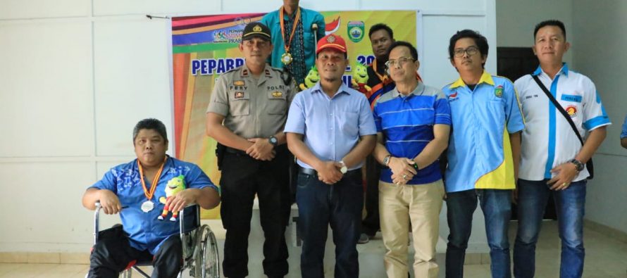 Staf Ahli Walikota Hadiri Upacara Penghargaan Pemenang cabor renang dan catur PEPARPROV II Sumsel Tahun 2019 di Kota Prabumulih