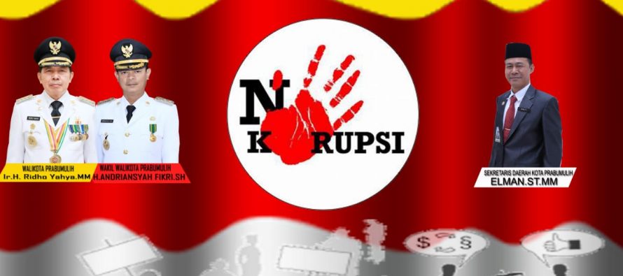 Pemerintah Kota Prabumulih Ucapkan Selamat Hari Anti Korupsi Se-Dunia 09 Desember 2019