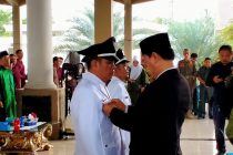 Pelantikan pengucapan sumpah / janji Kepala Desa Karya Mulya, Pangkul, Muara Sungai dan penyerahan SK PJS Kepala Desa Tanjung Telang