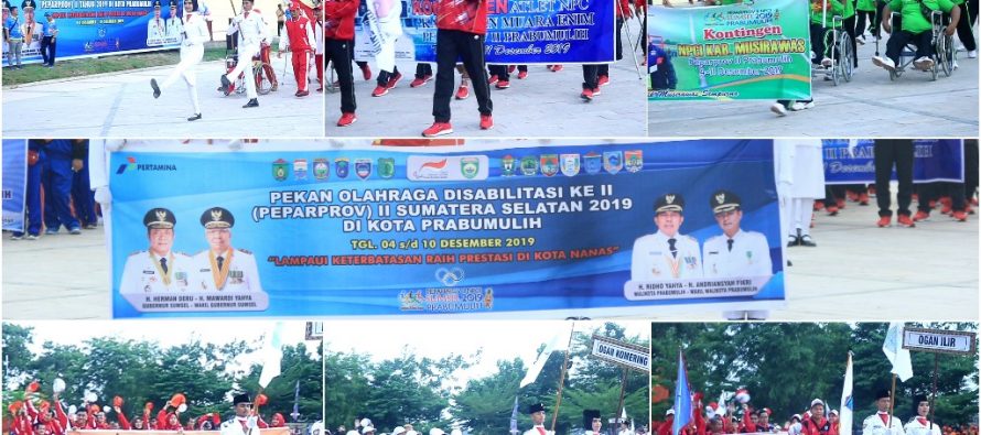 Wagub Sumsel Buka Pekan Paralimpic Provinsi (PEPARPROV) Sumsel II Tahun 2019 di Kota Prabumulih