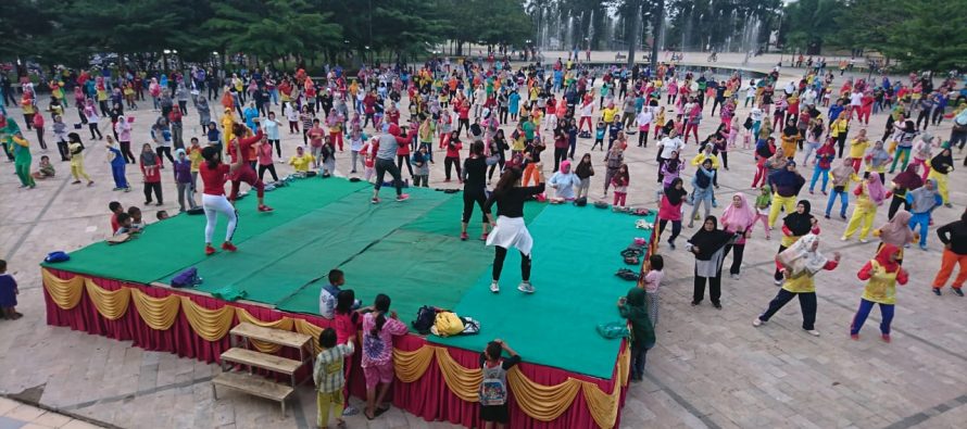 Senam Bersama Masyarakat dan Pemerintah Kota Prabumulih