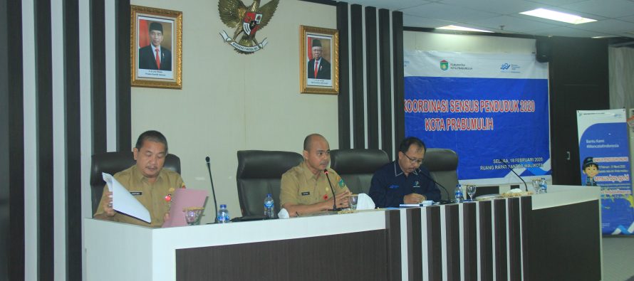 RAPAT KOORDINASI SENSUS PENDUDUK 2020 (SP2020) DI RUANG RAPAT LT.I PEMERINTAH KOTA PRABUMULIH