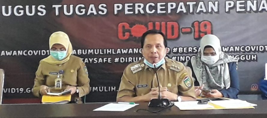 Walikota hadiri Pers conference gugus tugas covid-19 Kota Prabumulih