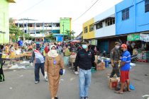 Sosialisasi dan peninjauan di kawasan Pasar Tradisional Modern (PTM).