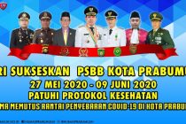 MARI SUKSESKAN PSBB DI KOTA PRABUMULIH
