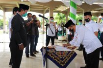 PELANTIKAN DAN PENGUKUHAN JABATAN DI PEMERINTAHAN KOTA PRABUMULIH.