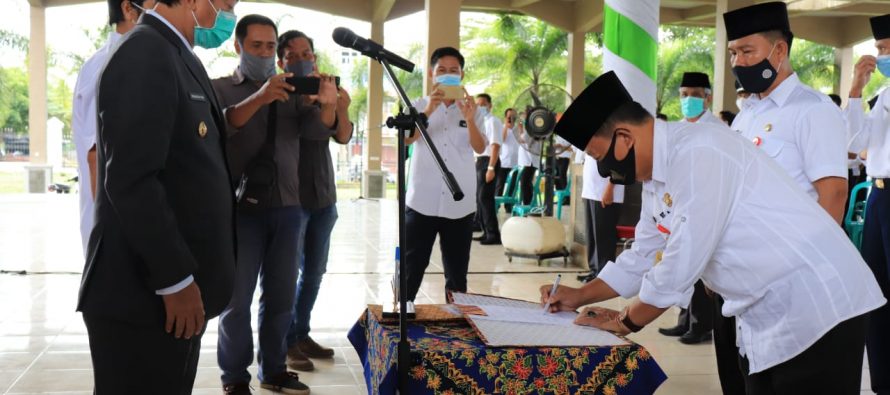 PELANTIKAN DAN PENGUKUHAN JABATAN DI PEMERINTAHAN KOTA PRABUMULIH.