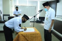 Pelantikan dan Pengucapan Sumpah/janji Badan Permusyawaratan Desa (BPD) Desa Tanjung Telang Kecamatan Prabumulih Barat Periode 2020-2026