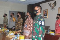 RAPAT KOORDINASI DAN PENGARAHAN PANGLIMA TNI DAN KAPOLRI KEPADA GUGUS TUGAS PERCEPATAN PENANGGULANGAN PANDEMI COVID-19 PROVINSI SUMATERA SELATAN.