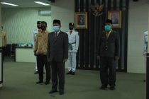 Pengukuhkan Paskibraka Tingkat Provinsi Secara Virtual