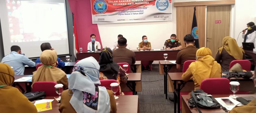 Asisten III Setda Hadiri Kegiatan Asistensi Penguatan dalam rangka Pembentukan Relawan Anti Narkoba Kota Prabumulih