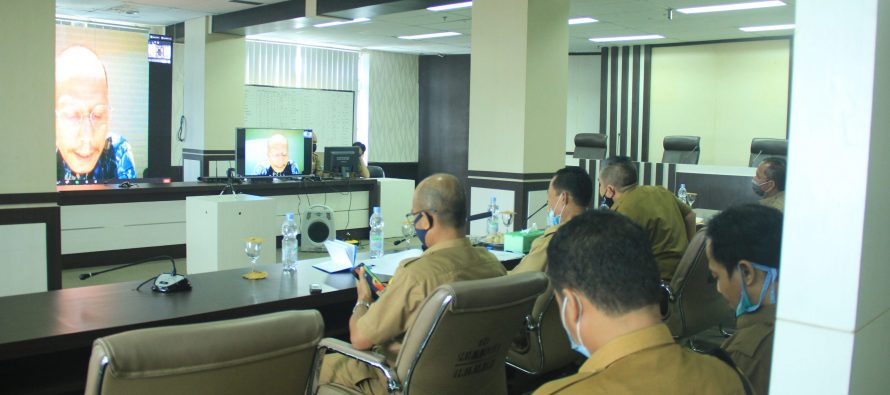 VIDCON Rapat Koordinasi Penanganan Permasalahan Barang Milik Daerah dan Tunggakan Pajak / Retribusi Pemerintah Daerah Sumatera Selatan