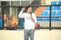 Senam pagi di Stadion Olahraga Talang Jimar Kota Prabumulih