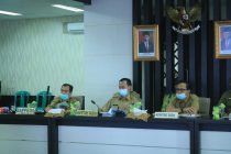 VIDCON Evaluasi Reformasi Birokrasi (RB) dan Sistem  Akuntabilitas Instansi Pemerintah (SAKIP) Provinsi Sumatera Selatan di Ruang Rapat Lt.I Pemerintah Kota Prabumulih