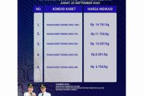 Informasi Harga Karet Sumatera Selatan Bulan September 2020
