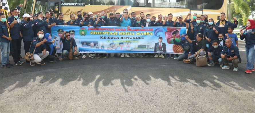 Pelepasan Keberangkatan Orientasi Media Ke Kota Bengkulu.