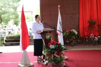 Acara Pelantikan Pengurus Palang Merah Indonesia (PMI) Kota Prabumulih Periode 2021-2025 Di Pendopoan Rumah Dinas Kota Prabumulih