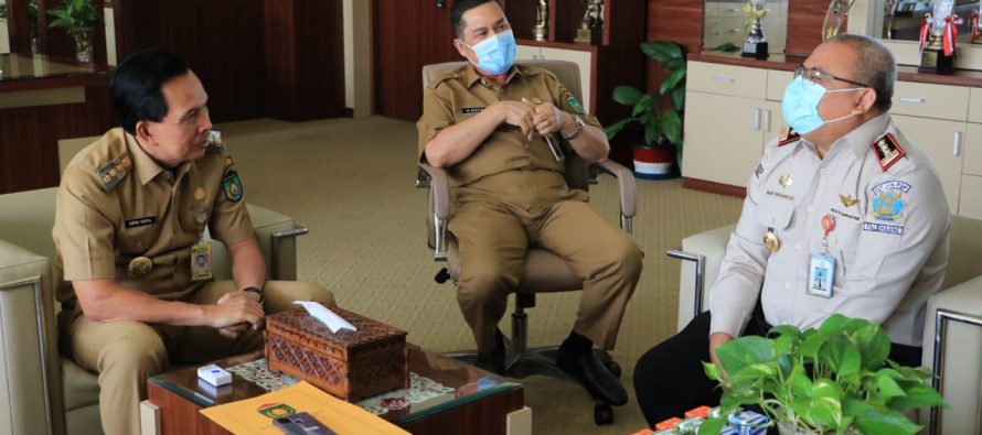 Audiensi Kepala Kantor Kesehatan Pelabuhan kls II Palembang