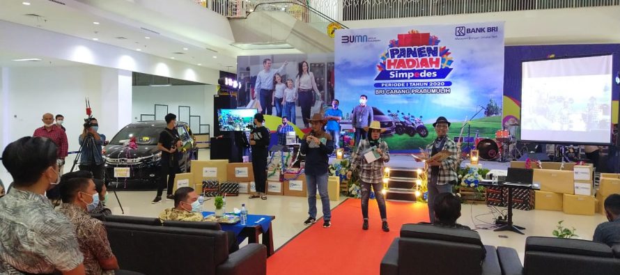 Acara Panen Hadiah Simpedes (PHS) Periode I 31 Maret 2020 s/d 31 Agustus 2020. Di Atrium City Mall Kota Prabumulih