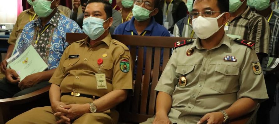 Asisten III Hadiri Penyerahan Sertifikat PTSL Oleh Presiden RI Melalui Video Conference