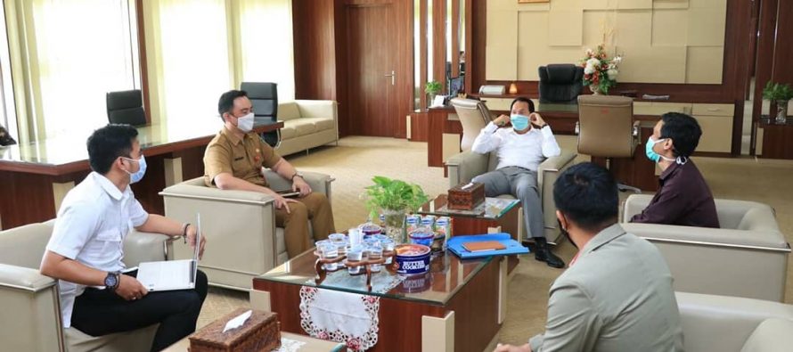 Ir. H Ridho Yahya, MM menerima Audiensi CV. Bahtera Kreasi Mandiri