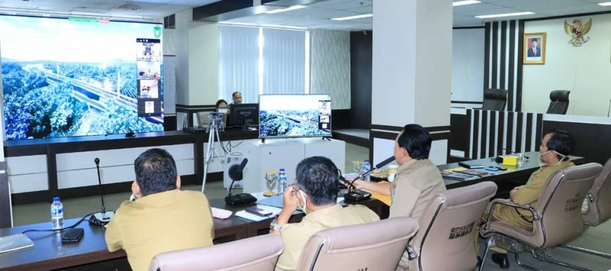 Vidcon Pembahasan Rencana Pembangunan Flyover Patih Galung di Kota Prabumulih