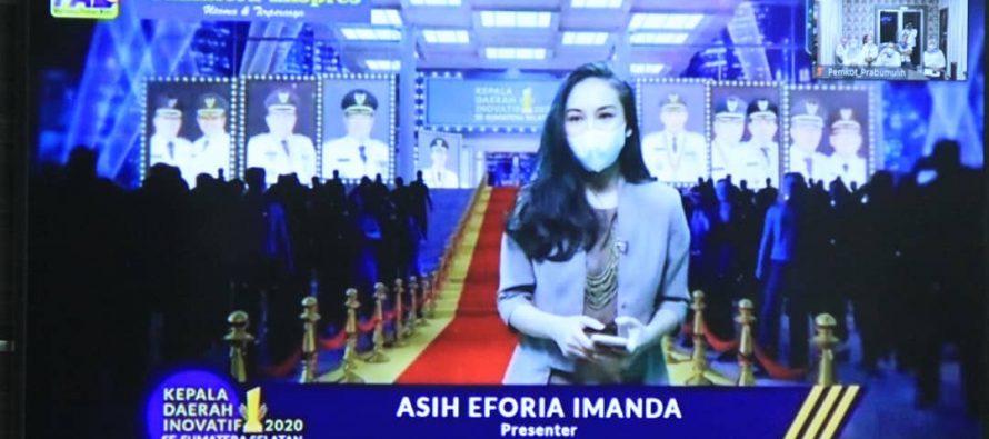 Pengumuman Pemenang Lomba Kepala Daerah Inovatif 2020, Piala Mentri Dalam Negeri Secara Zoom Meeting di Ruang Kerja Kominfo Lt II Kota Prabumulih