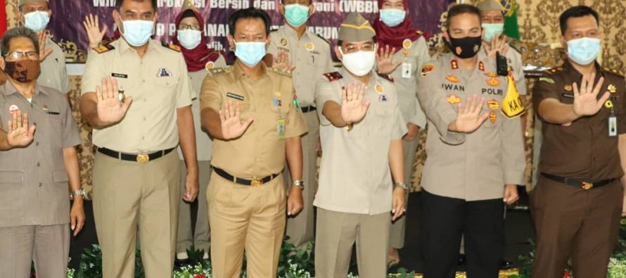 Pencanangan Pembangunan Zona Integritas Menuju Wilayah Bebas Korupsi (WBK) dan Wilayah Birokrasi Bersih dan Melayani (WBBM) Kantor Pertahanan Kota Prabumulih