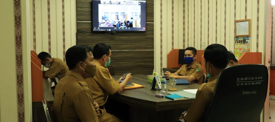 Sekda Hadiri Vidcon Launching SIPD Penatausahaan