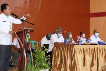 Sosialisasi Pemanfaatan Petak Pedagang Ikan di Balai Karya Kelurahan Pasar II Kecamatan Prabumulih Utara.