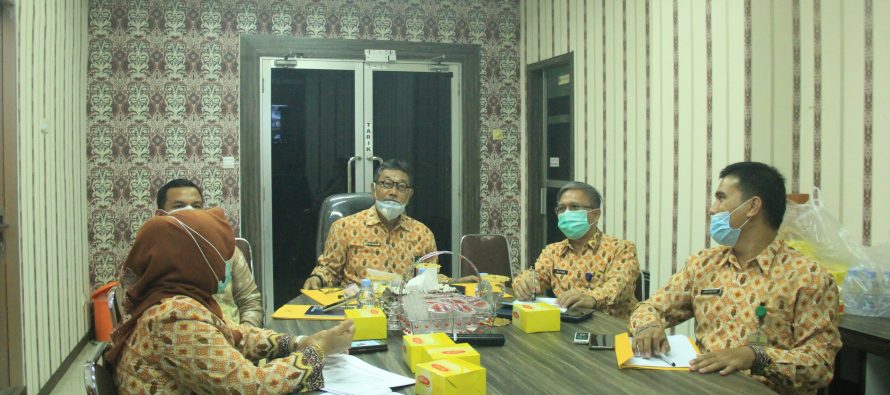 RAPAT KOORDINASI HIGH LEVEL MEETING (HLM) TIM PENGENDALIAN INFLASI DAERAH (TPID) SE-SUMATERA SELATAN SECARA VIRTUAL DI RUANG RAPAT KOMINFO Lt.2 PEMERINTAH KOTA PRABUMULIH