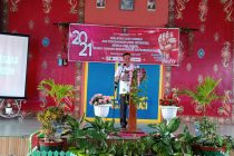 Kegiatan Penanda Tanganan Janji Kinerja Tahun 2021 serta Pencanangan Pembangunan Zona Integritas Menuju WBK / WBBM Tahun 2021. Di Lapangan Upacara Rutan Kelas II B Prabumulih.