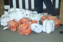 Rapat untuk pembagian masker terkait penanganan covid 19 di kota prabumulih