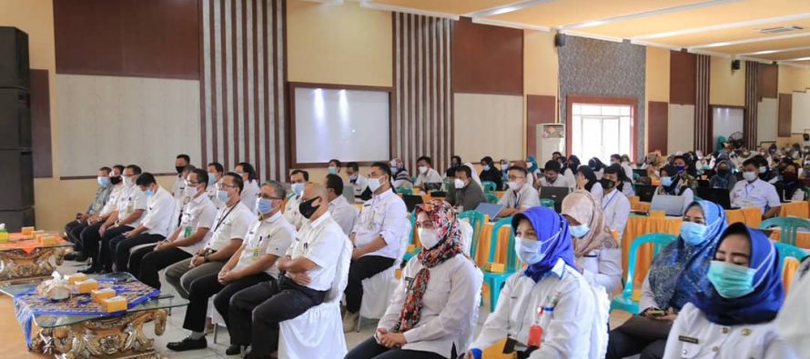 Pembukaan Kegiatan Bintek Aplikasi E – Kinerja dan E – Layanan Pengelolaan Sistem Informasi Kepegawaian Tahun 2021