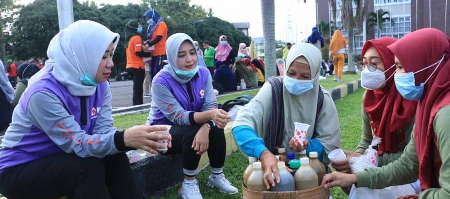 Senam Pagi Dihalaman Pemerintah Kota Prabumulih
