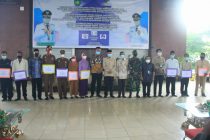 Kegiatan Penyerahan Bantuan Dana Operasional Markas LVRI, Uang Tali Asih Kepada Anggota LVRI, Warakawuri Piveri dan Perip, Dana Transportasi Kepada para Ustadz dan Ustadzah TK/TPA, Petugas Kebersihan Taman Makam Pahlawan (TMP), Petugas Kebersihan Pemakaman Umum (TPU), Anggota Pekerja Sosial Masyarakat (PSM) dan Tenaga Kesejahteraan Sosial Kecamatan (TKSK) Triwulan I Tahun 2021.