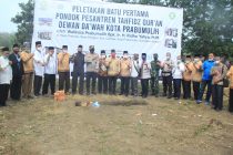 Peletakan Batu Pertama Pembangunan Pondok Pesantren Tahfidz Qur’an Dewan Da’wah Kota Prabumulih