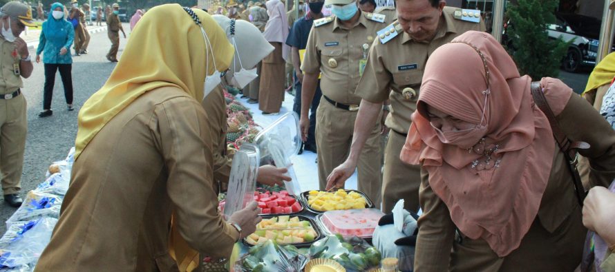 Apel Bulanan sekaligus Penyerahan Bantuan secara Simbolis Dinas Pertanian Kota Prabumulih dari Kementerian Pertanian RI dan Dinas Ketahanan Pangan dan Peternakan Provinsi Sumatera Selatan