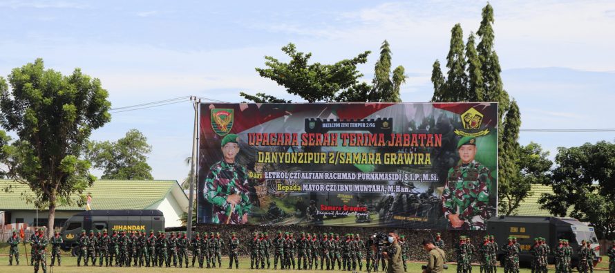 Serah Terima Jabatan Komandan Batalyon Zeni Tempur 2/SG